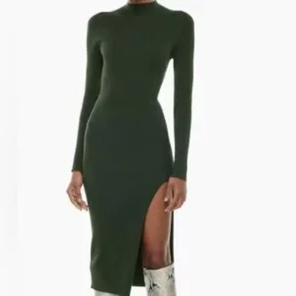 Wilfred Dark Green Long Sleeve Dress